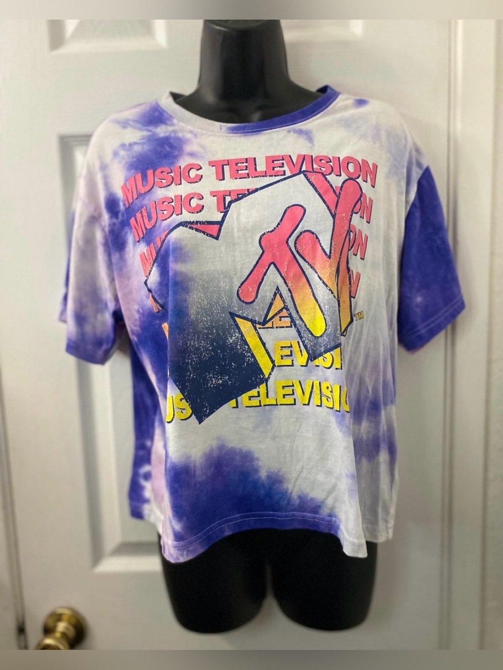 Women’s MTV XL Tie Dye Crop Top